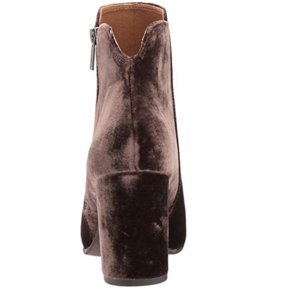 Decadent Velvet Chocolate Block Heel Boot - Picture 7 of 8